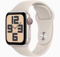 Apple Watch SE 2.Gen 44mm Cellular Starlight Sportarmband M/L Neuwertig Rechg.