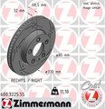 ZIMMERMANN Bremsscheibe 600.3225.55 für PORSCHE VW