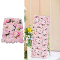 12 Stück Künstliche Wand Blumen Rosenwand Pink Dahlienrose Für Party Hochzeit DE