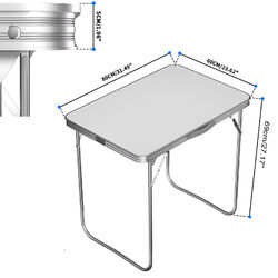 Klapptisch Campingtisch Partytisch Alu klappbar Gartentisch 120cm für Picknick