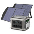 2500W Tragbare Powerstation 2016Wh R2500 mit 2x 100W Solarpanels