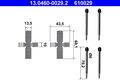 Zubehörsatz Scheibenbremsbelag ATE 13.0460-0029.2 für MERCEDES VW AUDI ALFA W123