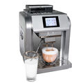 Acopino One-Touch Kaffeevollautomat mit Milchsystem Monza, silber,AS