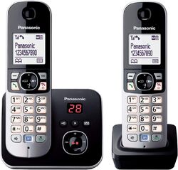 Panasonic KX-TG6822GB DECT Schnurlostelefon mit Anrufbeantworter strahlungsarm