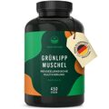 Grünlippmuschel - 450 Kapseln (500mg) - Hochdosiert: 2000mg - TRUE NATURE®