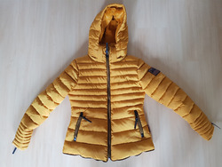 Kuschelige senfgelbe Winterjacke Steppjacke für Damen Gr. S von Marikoo wie neu