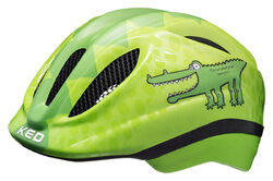 Kinderhelm Fahrradhelm KED Meggy II Trend Green Croco glossy S 46 bis 51 cm