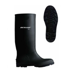 PVC-Stiefel Garten Dunlop Pricemastor Gummistiefel schwarz Arbeitsstiefel