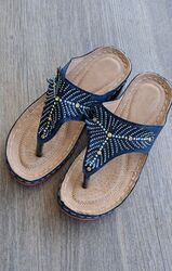 Damen Flip-Flops mit Orthop. Fußbett, Grösse 39, NEU 