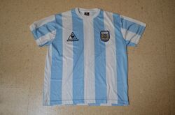 Maradona 10 Argentinien Trikot Argentina Jersey La Coq Sportiv AFA, Gr M