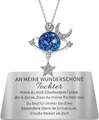 Kette Damen Silber Mutter Tochter Geschenk Kette, Mond Stern Kette Für Damen Mäd