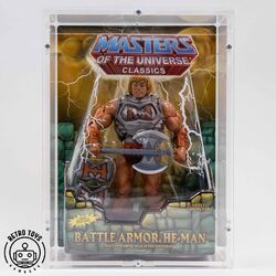 Masters Of The Universe Classics Battle Armor He-Man + SORA CASE OVP MOC motu