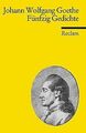 Fünfzig Gedichte von Goethe, Johann W von | Buch | Zustand sehr gut