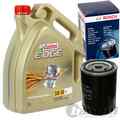 Bosch ÖLFILTER 0986452060 + 5 Liter MOTORÖL 5W-30 Castrol Edge +Schraube Micra 3