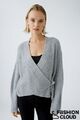 Oui Strickjacke  Grau Art.:0089799 Gr. 36,38,40,42  VP: 139,95 €