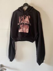 Mädchen Damen Sweatshirt Kapuzenpullover Gr. XS/170 H&M Divided Black Pink Merch