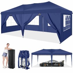 Pavillon 3x3/3x4,5/3x6m Wasserdicht UV Faltpavillon Pop Up Partyzelt Gartenzelt