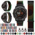 Für Garmin Fenix 7/7S/7X 6/6S/6X 5/5S/5X 3HR 965 Nylon Loop Armband Quick Fit