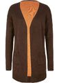 Neu Wendecardigan  Gr. 36/38 Braun Kupfer Damen Strick-Jacke Langarm Cardigan