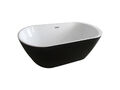 HOME DELUXE Badewanne Komplett Freistehende Badewanne Standarmatur Acryl