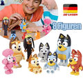 8x Bluey/Friends Modell Puppen Bluey Kinder Spielzeug Action Figur Sammlerstück