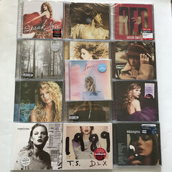 Taylor Swift 13 Album CD 1989/Lover/Midnights/Evermore/Folkore/Red Collection