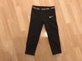 NIKE PRO Sport-Tight, 3/4-Leggings, schwarz, Mädchen, Gr. 146, M, TOP!