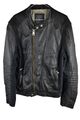 Guess Herren Lederjacke Biker Style schwarz Größe XL 42' Designer Brando gesteppt