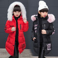 Kinder Mädchen Jacke Dicker Mantel Kinder Kapuzenparka Winter Warme Outerwear *