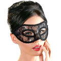 Augen Maske Augenmaske Spitze schwarz Erotik Kostüm Venezianisch Ball Accessoire