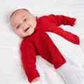 Pusteblume Baby Strickjacke Junge Mädchen rot Strick spanischer Kragen Weihnachtsjacke 