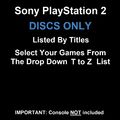 Sony PlayStation 2 PS2 Discs NUR Wählen Sie Ihre Spiele aus der Dropdown-Liste T-Z