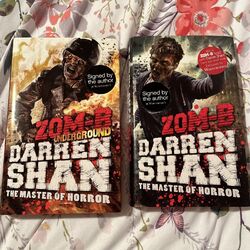 Signiert ZOM-B und ZOM-B Underground von Darren Shan signiert Hardcover x2 First 1st