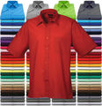 Men´s Poplin Short Sleeve Shirt, Herren Kurzarmhemd, Business- Freizeit- Hemd