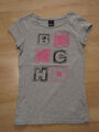 Bench T-Shirt Gr. 34 XS Grau Sommer Oberteil 