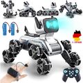 8WD RC Stunt Roboterhund Spielzeug mit Musik und LED Leuchten Geschenke Kinder