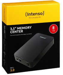 Intenso HDD externe Festplatte Memory Center 3,5 Zoll 8TB USB 3.0 schwarz