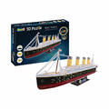 Revell 3D Puzzle RMS Titanic LED Edition, Kreuzfahrtschiff, 3D-Bausatz 266 Teile