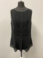 ZARA Damen Shirt Gr. M shirt fit Tank Top schwarz 12440