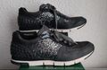 Sneaker Paul Green 39 Anthrazit Schwarz Glitzer Nieten Tipptopp