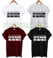 T-Shirt I'M IN THE MIDDLE I'M THE REASON WE HAD RULES GESCHWISTER RULES MODE GESCHENK