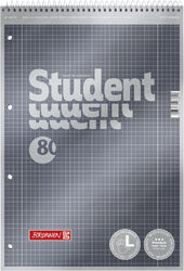 Brunnen A4 Collegeblock Student Premium 90g/m² 80 Blatt kar.lin.dotted.Noten NEU