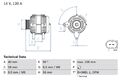 Lichtmaschine Generator Lima BOSCH 0 986 041 860 +66.71€ Pfand für SKODA SEAT VW