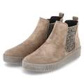 Gabor Chelsea Boot Stiefelette Beige Leder Elastikeinsätze gepolstert rutschfest