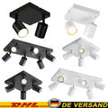 Deckenstrahler LED 2-6 flammig schwenkbar Deckenlampe GU10 Spot Deckenleuchte