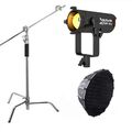 Aputure Light Storm 60X Bi-Color LED Videoleuchte + Light Dome mini III+ C Stand