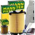 MANN FILTER INSPEKTIONSPAKET passend für 1.4 TSI TFSI A3 8P SUPERB 3T VW GOLF 5