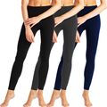 3er Pack Damen Thermo Leggings Winter Hose Warm Leggins Weich Blickdicht S-3XL