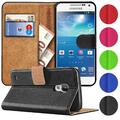 Handyhülle für Samsung Galaxy S4 Mini Hülle Premium PU Leder Flip Schutzhülle