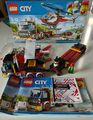 LEGO CITY 60183 Transporter mit Hubschrauber Vollständig+ Sticker+ BA+ OVP